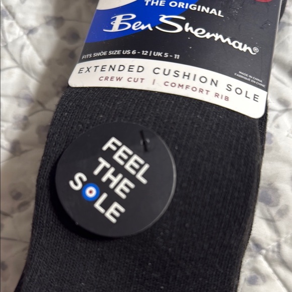 Ben Sherman Classic Black Men's Socks - 5 Pack - Picture 3 of 6